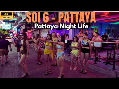 [4K]Pattaya Soi 6 Nightlife 2025 🌃🔥🔥 | Walking Tour of Thailand’s Most Lively Street