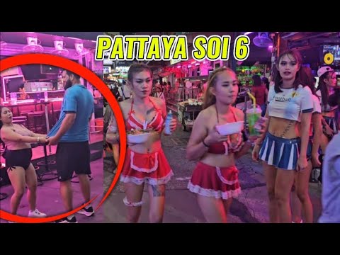🇹🇭 Best Night Scene OF Soi 6 After Midnight: Pattaya Thailand 🌙