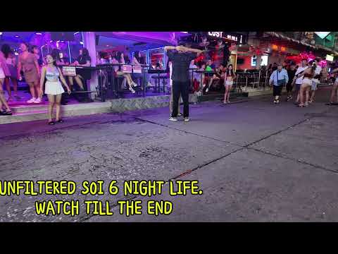 Nightlife Vibes at Soi 6 Pattaya 🔥 | Wild Streets & Neon Lights!