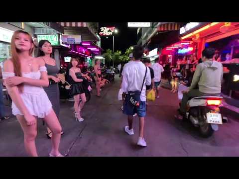 Pattaya Noturna: Praia, Soi 6 e Walking Street em Tempo Real