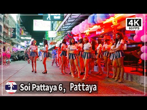 Pattaya Soi 6, a long-standing center of Pattaya nightlife. Updated on May 09, 2025
