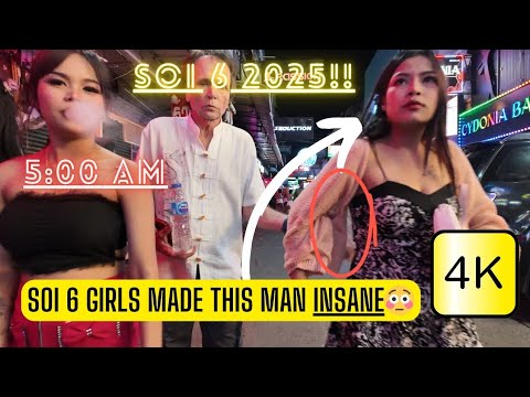 Pattaya Soi 6 Walking Street Nightlife Tour – Non-Stop Action 4K
