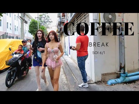 PATTAYA, THAILAND, (4K30FPS), COFFEE BREAK ON SOI 6/1