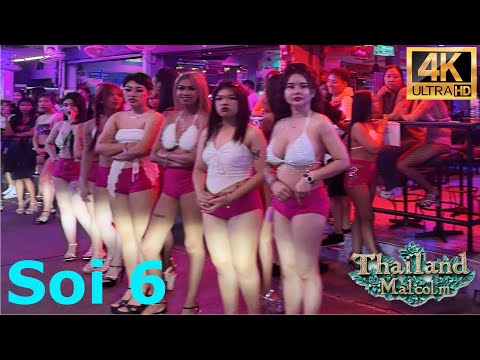 This is Soi 6 in Pattaya Thailand; it is near Beach Road.
