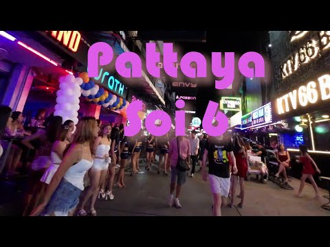 Walk down Pattaya Soi 6 – Thailand