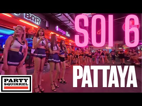 Walking Soi 6 Pattaya!   4K