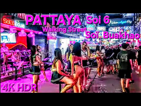 WELCOME PATTAYA SOI 6–WALKING STREET–SOI BUAKHA–2025 4K HDR