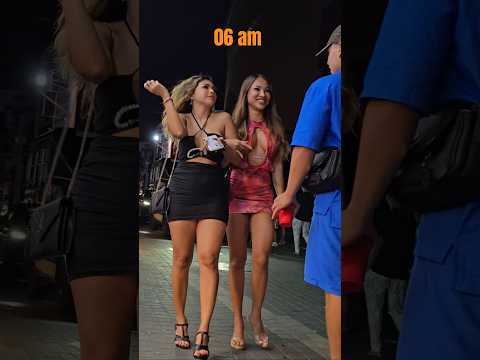 06 am Pattaya Walking Street Girls are the best!  #travel #thailand #pattaya #ytshorts #subscribe