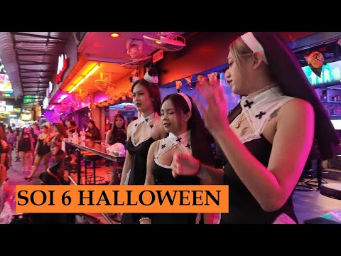 [4K] Halloween in Soi 6, Pattaya Nightlife Thailand 31 October 2025