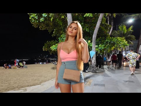 [4K] Just Filmed! Pattaya Beach Road Night Walk – September 19, 2025 | So Many Freelancers Tonight!