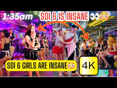 CRAZY NIGHT!! Soi 6 Pattaya 2025 🌙 | Real Nightlife Street Walk – Thailand After Dark in 4K
