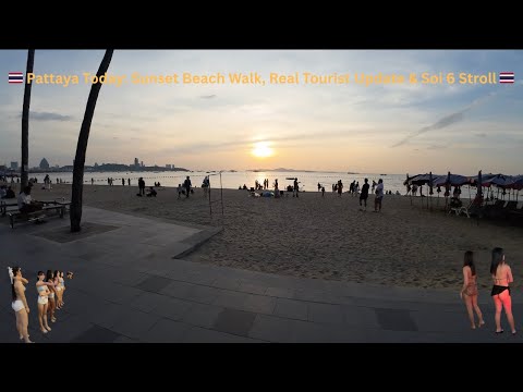 🇹🇭 Pattaya Beach Sunset Walk & Talk | Is Thailand Busy? + Soi 6 Check-In 🇹🇭