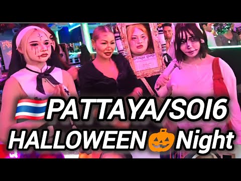 🇹🇭PATTAYA/soi6を行く！年に1度のハロウィンNight🎃(街歩き)