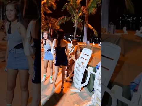 Pattaya Beach at Night ❤️❤️❤️         #nightlife #ladyboys #girls #viralshorts #thailand #travelvlog