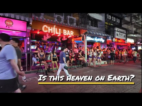 Pattaya Night Walk 🇹🇭 | Soi 6, Soi 7 & Pattaya Beach After Dark | Thailand’s Most Vibrant Streets 🌃