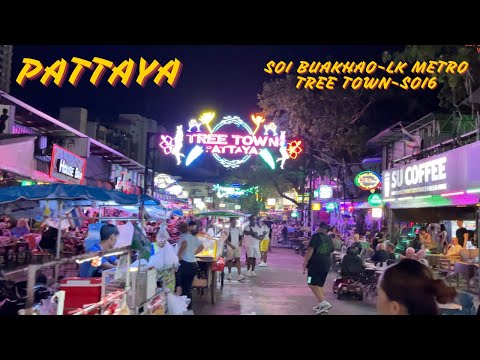 Pattaya Nightlife, LK Metro, Soi Buakhao, Tree Town, Soi 6 Walking Tour November 2025