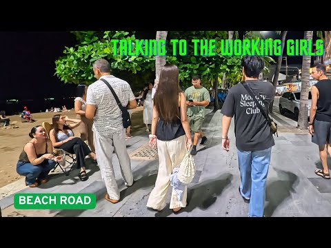 PATTAYA, THAILAND, (4K30FPS), TALKING TO THE WORKING GIRLS, OCT 19