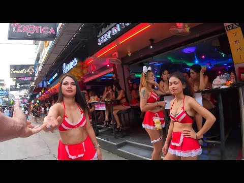 Pattaya Thailand Beautiful Girls of soi 6 craziest bar complex Gogo clubs Massage soi Honey