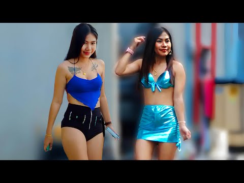 Seductive Girls of Pattaya, The Hottest Street Moments | Thailand 2025