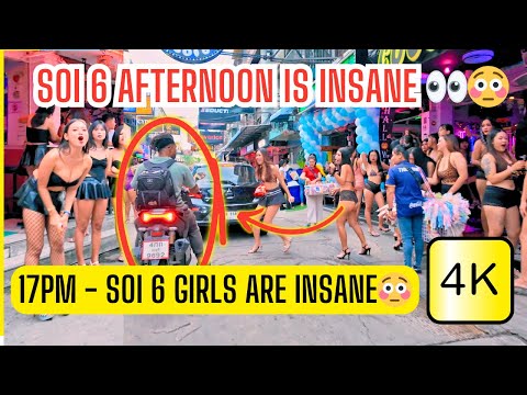 Soi 6 Pattaya Afternoon Walk 2025 🌞 | Daytime Street Tour in Thailand’s Most Famous Nightlife Area