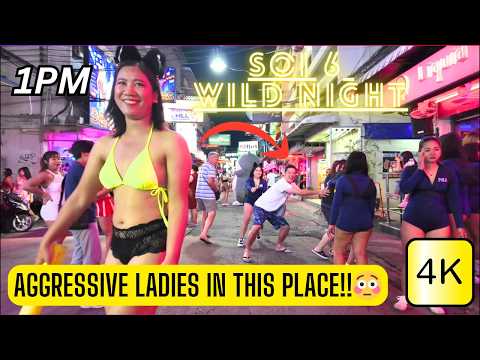 Soi 6 Pattaya Thailand at Night – Walking Tour of Bars, Neon Lights and Nightlife Vibes