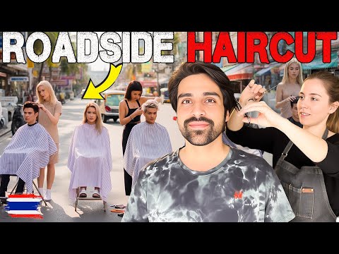 Thai Girls in Pattaya Reveal the SECRET to a Perfect Roadside Haircut | EP 9 | Tashi Bhai