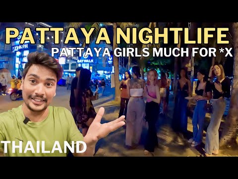 Thai Girls Pattaya Beach Road Side Nightlife | Pattaya Nightlife Thailand | Pattaya Thailand Vlog