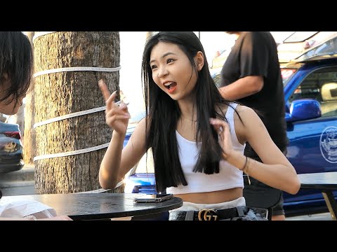 Thailand, Pattaya Girls Walking Around