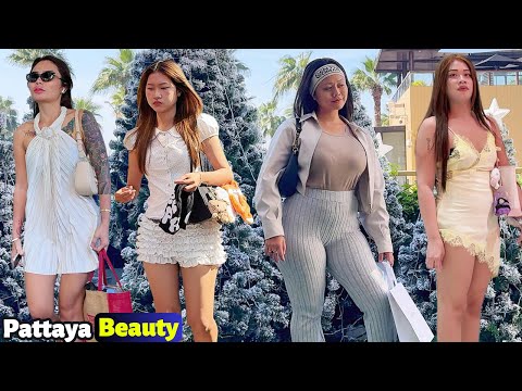 EXPLORE THE BEAUTY: PATTAYA GIRLS ON A LUNCH BREAK WALK! 🏖️😍