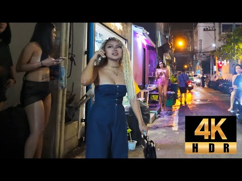 Pattaya 4K Walk Soi 6/1, The Beginning of the Night on Beach Road. Thailand 2025.