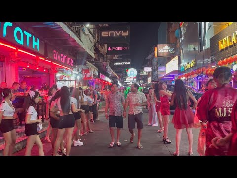 Pattaya Nightlife Soi 6 Walking -Clup Girls Pattaya Sio Six
