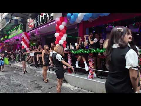 Pattaya Soi 6 Redlight District Daytime, Thailand 4K 60FPS