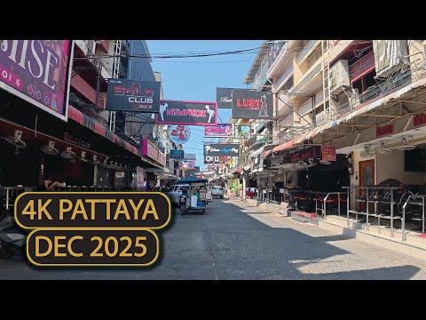 Pattaya Thailand – Walking Tour | Soi 6 | Soi 3 | Soi 4 | BEACH ROAD December 2025 [4K] 🇹🇭
