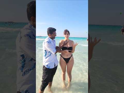 russian girl in beach 😍 #shorts russian girl