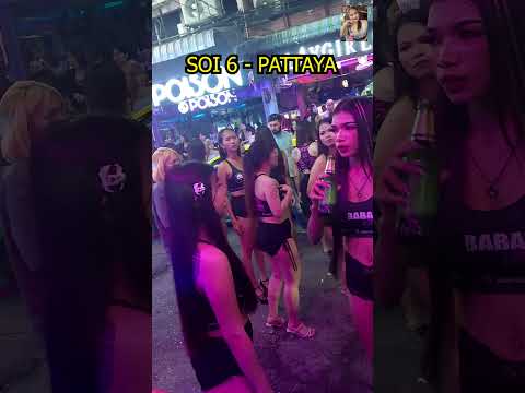 SOI – 6 PATTAYA NIGHT#nightlife #like #shortvideo #party #travel #soi6 #thaifood #thailand #ytshorts