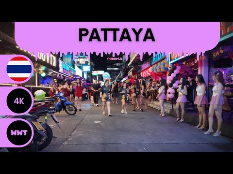 Soi 6 Vibrant Pattaya Night Walk 4K