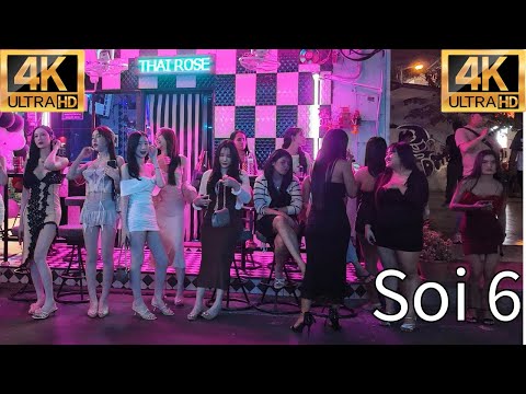 This is Soi 6 in Pattaya Thailand; it is near Beach Road.